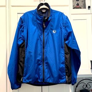 PEARL IZUMI Blue Windbreaker Jacket Vest‎ Sz XL Removable Sleeves Cycling